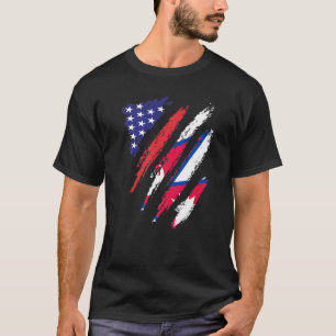 Camiseta Bandera cultivada en Nepal americano USA Mes del p