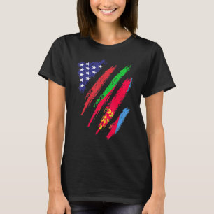 Camiseta Bandera cultivada estadounidense eritrea Patrimoni