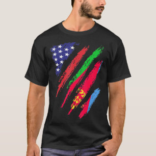 Camiseta Bandera cultivada estadounidense eritrea Patrimoni