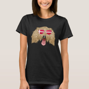Camiseta Bandera danesa galgo italiano perro Dinamarca bols