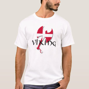 Camiseta Bandera danesa vikina Ax