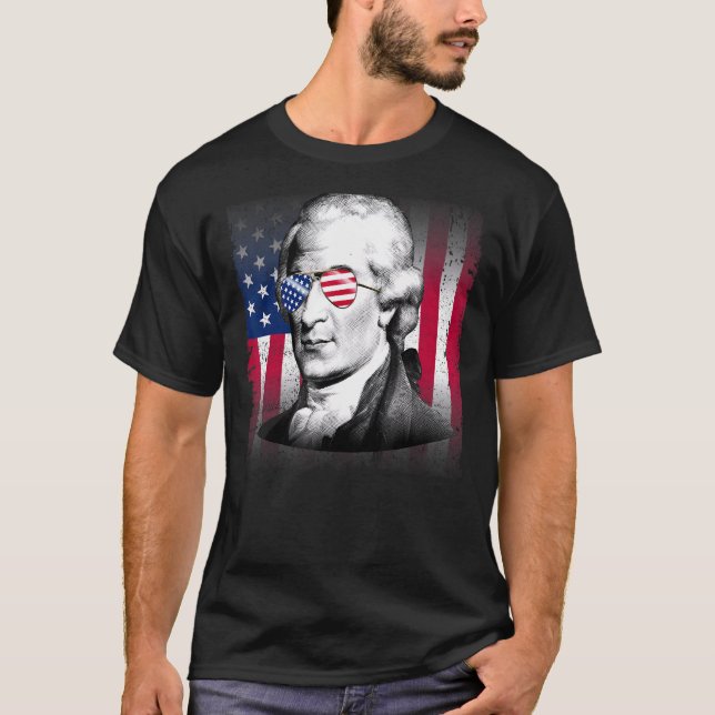 Camiseta Bandera de Aaron Burr Estados Unidos Bandera Patri (Anverso)