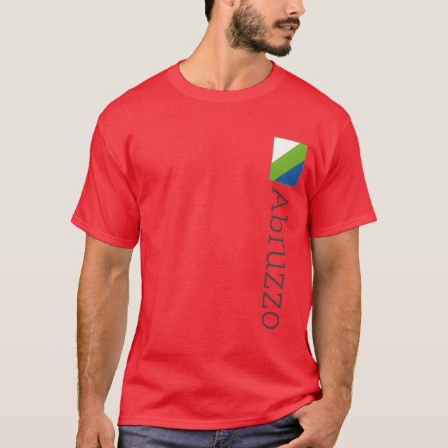 Camiseta Bandera de Abruzzo (Italia) (Anverso)