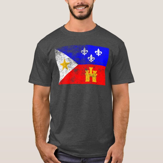 Camiseta Bandera de Acadiana (Anverso)