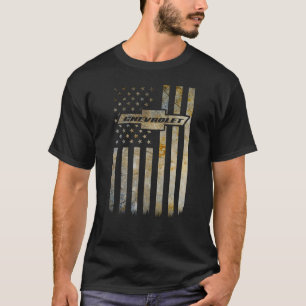 Camiseta Bandera de acento de camuflaje Chevy Wear Buck 1
