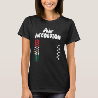 Camiseta Bandera De Acordeón Aéreo De Bandera Mexicana Fies