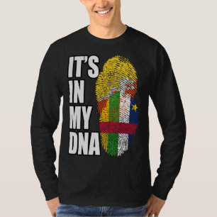 Camiseta Bandera de ADN de la herencia mixta butanesa y cen