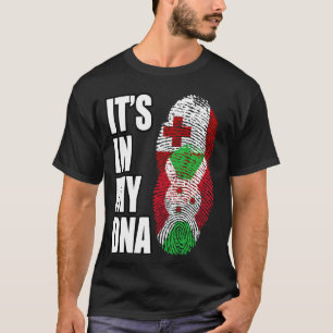 Camiseta Bandera De ADN Del Patrimonio De Tonga Y Burundi