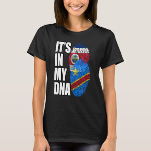 Camiseta Bandera De Adn Democrática Congolesa Y Costarricen