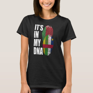 Camiseta Bandera De ADN Mezcla Bielorrusa Y Centroafricana