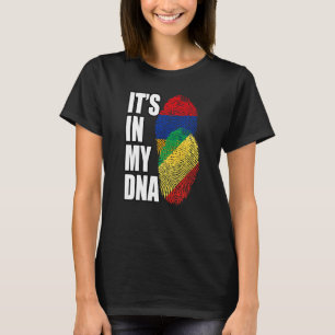 Camiseta Bandera de ADN mixto congolesa y armenia
