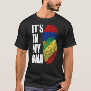Camiseta Bandera de ADN mixto congolesa y armenia