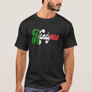Camiseta Bandera de ADN patrimonial vintage italiano manita