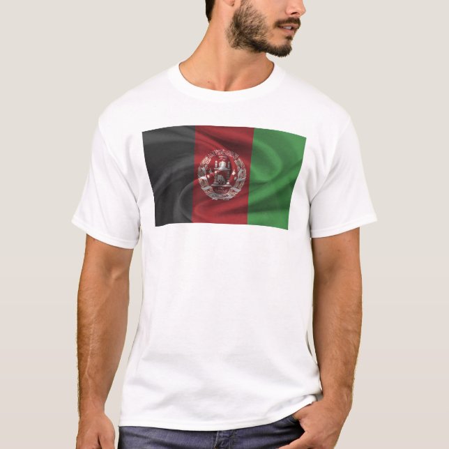 Camiseta Bandera De Afganistán (Anverso)