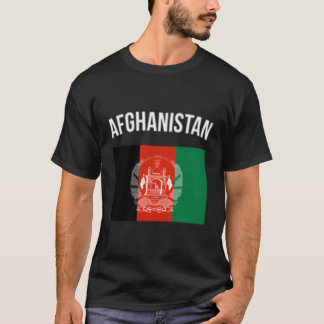 Camiseta Bandera de Afganistán Afganistán Afganistán