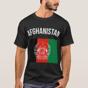 Camiseta Bandera de Afganistán Afganistán Afganistán