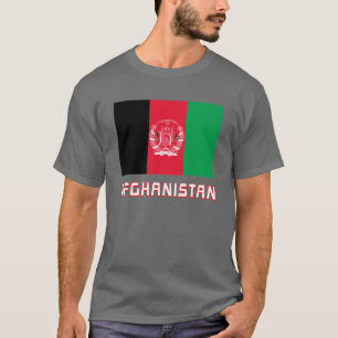 Camiseta Bandera de Afganistán con nombre