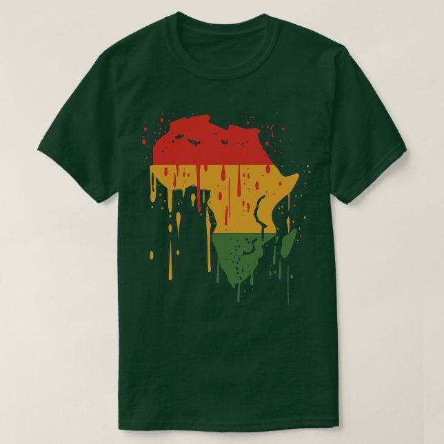 Camiseta Bandera de África (Diseño del anverso)