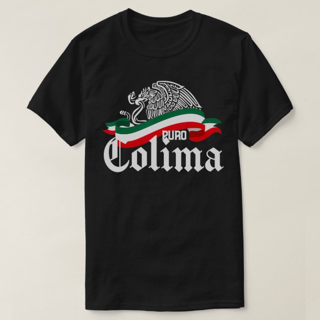 Camiseta Bandera de águila de Colima México Puro Colima (Diseño del anverso)