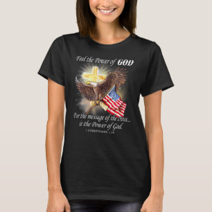 Camiseta Bandera De Águila Estadounidense Patriota Cristian