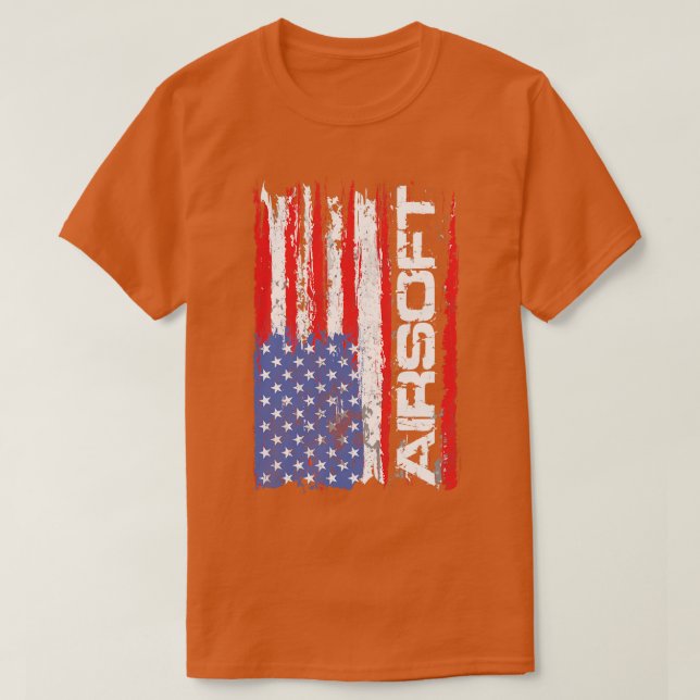 Camiseta Bandera de Airsoft USA (Diseño del anverso)