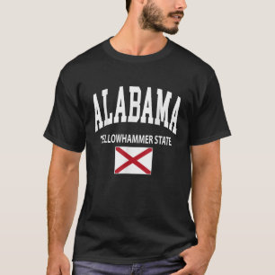 Camiseta Bandera de Alabama Estado de Yellowhammer Estados 