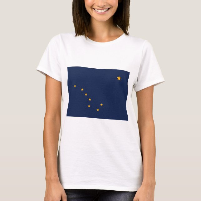 Camiseta Bandera de Alaska (Anverso)