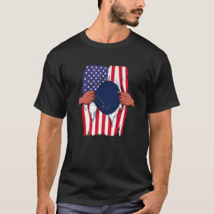 Camiseta Bandera de Alaska dentro de mí orgullo del estado