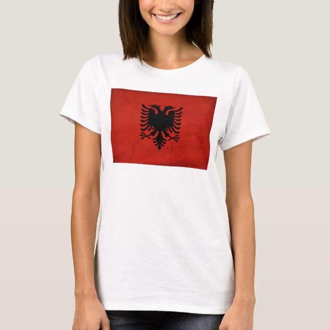 Camiseta Bandera de Albania (Anverso)
