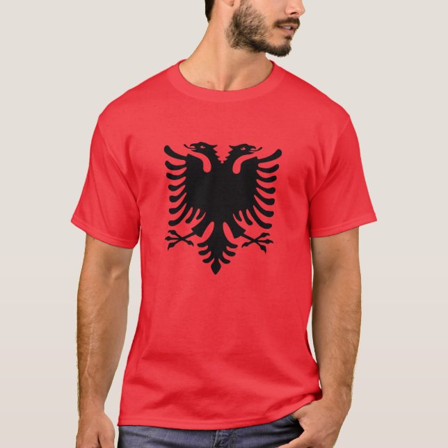 Camiseta Bandera de Albania (Anverso)