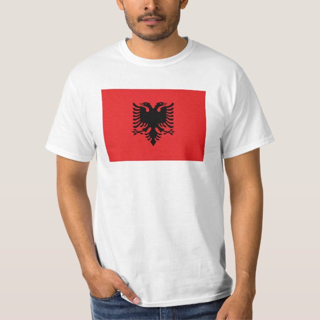 Camiseta Bandera de Albania (Anverso)