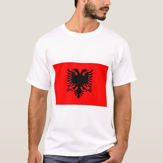 Camiseta Bandera de Albania (Anverso)