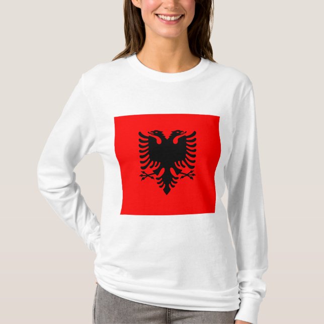 Camiseta Bandera de Albania (Anverso)