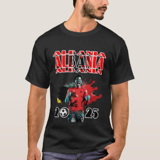 Camiseta Bandera de Albania 2025, celebración de gol de fút