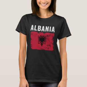 Camiseta Bandera de Albania Hombres Mujeres Niños Albaneses