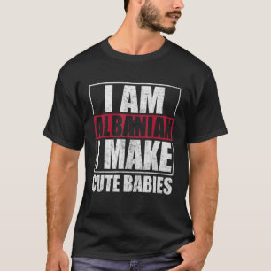 Camiseta Bandera de Albania Orgullosos Hombres y Mujeres Al
