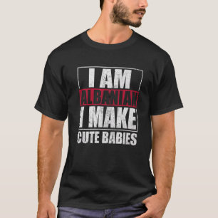Camiseta Bandera de Albania Orgullosos Hombres y Mujeres Al