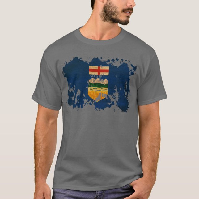 Camiseta Bandera de Alberta (Anverso)