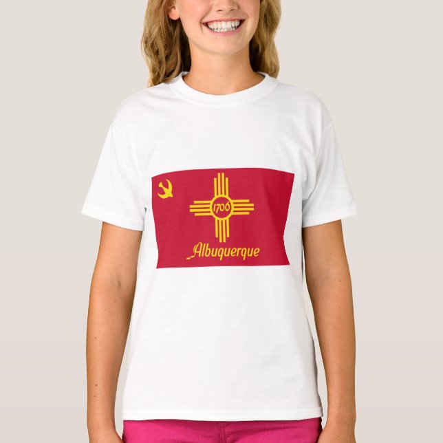 Camiseta Bandera de Albuquerque (Nuevo México) (Anverso)