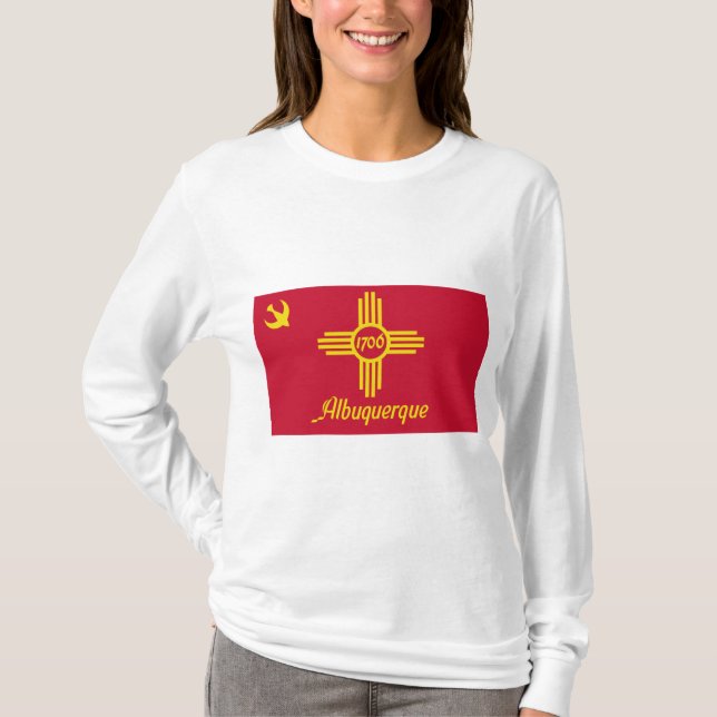 Camiseta Bandera de Albuquerque (Nuevo México) (Anverso)