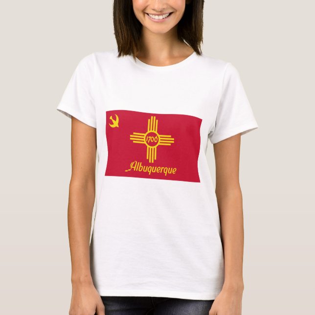 Camiseta Bandera de Albuquerque (Nuevo México) (Anverso)