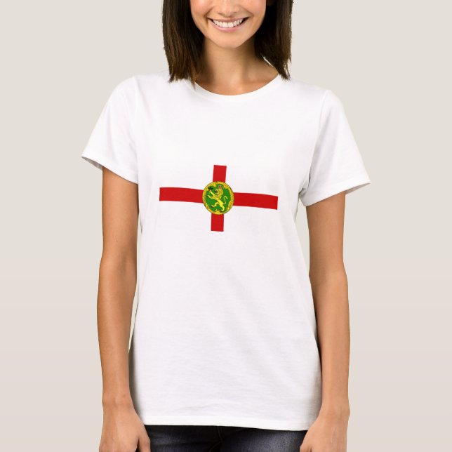 Camiseta Bandera de Alderney Patriótica (Anverso)
