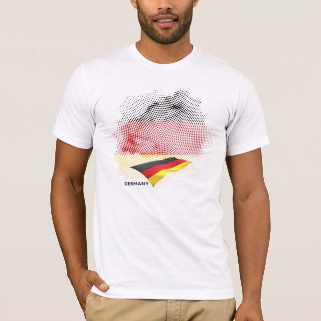 Camiseta bandera de Alemania (Anverso)