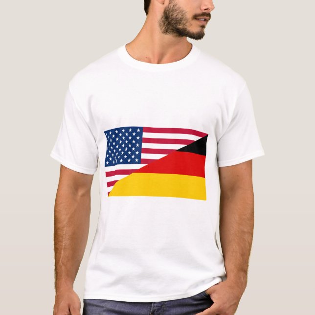 Camiseta Bandera de Alemania de Estados Unidos (Anverso)