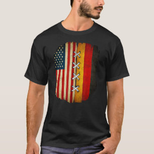 Camiseta Bandera de Alemania de media americana media alema