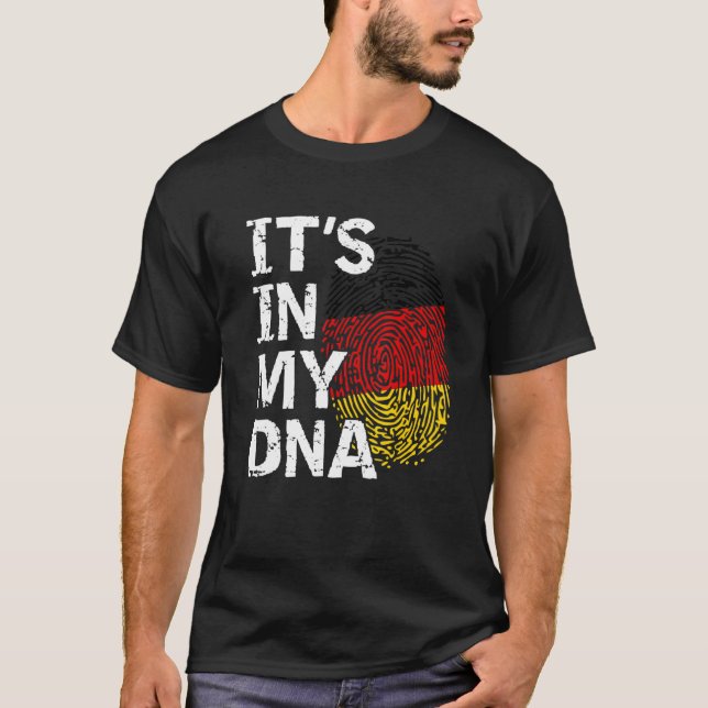 Camiseta Bandera de Alemania está en mis raíces alemanas de (Anverso)