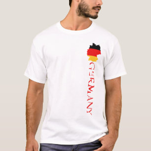 Camiseta Bandera de Alemania Mapa de Deutschland Bandera al