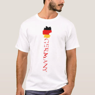 Camiseta Bandera de Alemania Mapa de la bandera de Alemania