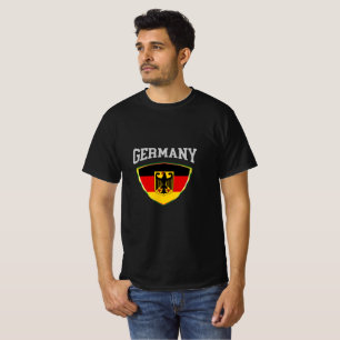 Camiseta Bandera De Alemania Y Emblema