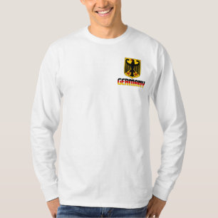 Camiseta Bandera de Alemania y Patriótico del Escudo de Arm